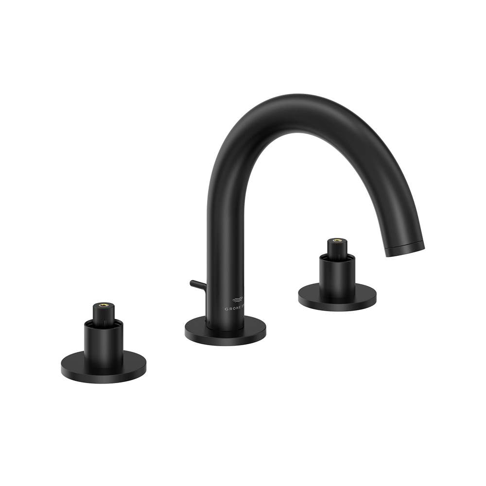 Grohe - Atrio 8-inch Widespread 2-Handle S-Size Bathroom Faucet 1.2 GPM - Matte Black