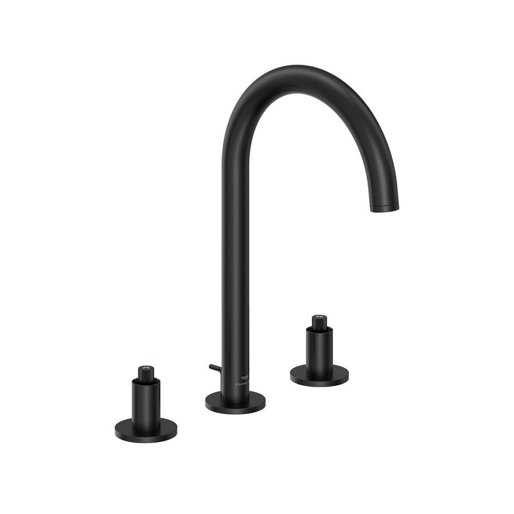 Grohe - 8-inch Widespread 2-Handle M-Size Bathroom Faucet 1.2 GPM - Matte Black