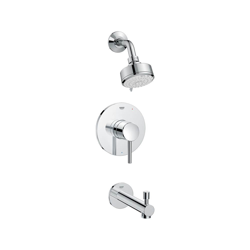 Grohe - Concetto Pressure Balance Valve Tub/Shower Combo - Chrome