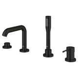 4-Hole Single-Handle Deck Mount Roman Tub Faucet with 1.75 GPM Hand Shower