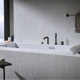 4-Hole Single-Handle Deck Mount Roman Tub Faucet with 1.75 GPM Hand Shower