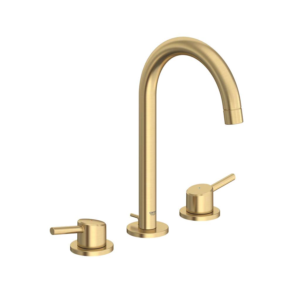 Grohe - 8-inch Widespread 2-Handle L-Size Bathroom Faucet 1.2 GPM - Brushed Cool Sunrise