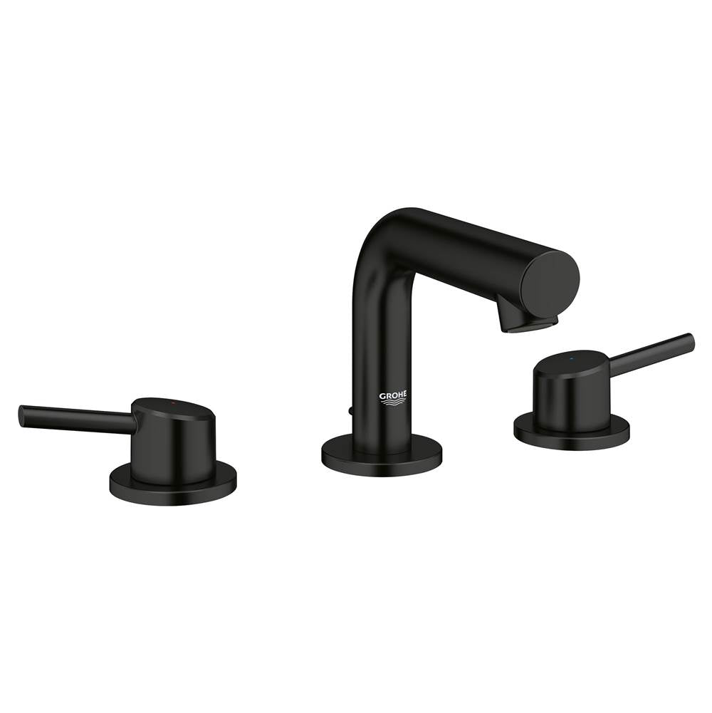 Grohe - 8-inch Widespread 2-Handle S-Size Bathroom Faucet 1.2 GPM - Matte Black