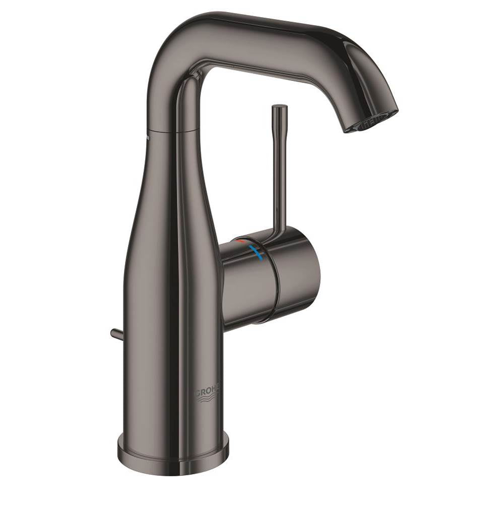 Grohe - Single Hole Single-Handle M-Size Bathroom Faucet 1.2 GPM - Hard Graphite