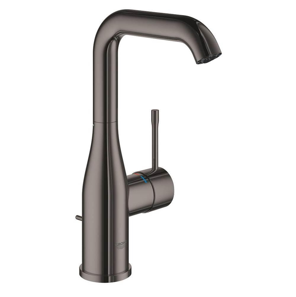 Grohe - Single Hole Single-Handle L-Size Bathroom Faucet 1.2 GPM - Hard Graphite