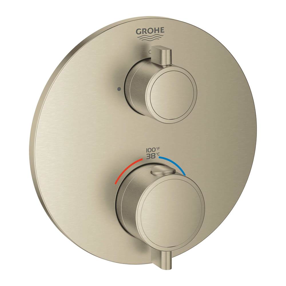 Grohe - Dual Function 2-Handle Thermostatic Valve Trim - Brushed Nickel