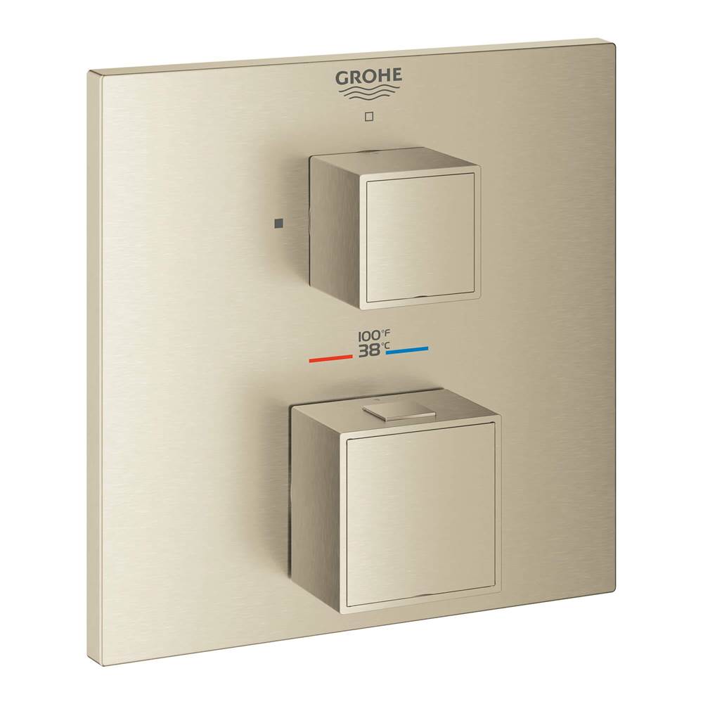 Grohe - Single Function 2-Handle Thermostatic Valve Trim - Brushed Nickel