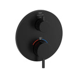 Grohe - Dual Function 2-Handle Thermostatic Valve Trim - Matte Black