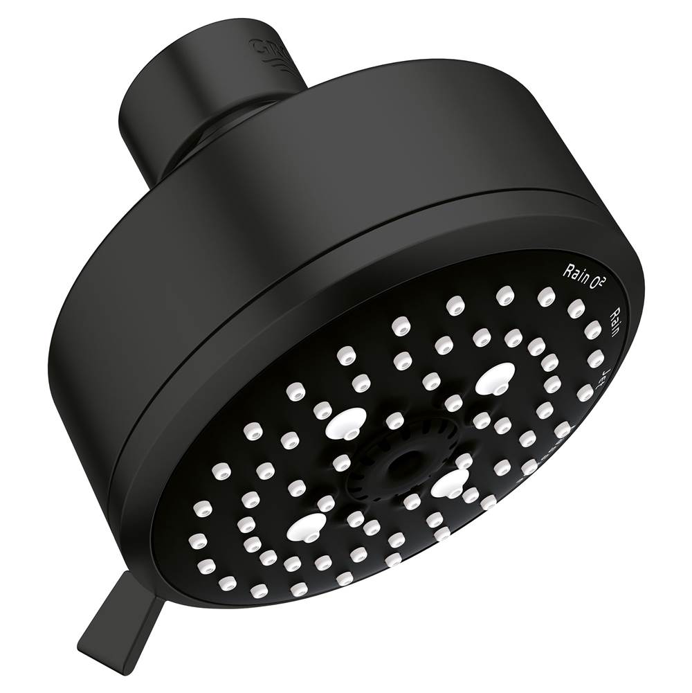 Grohe - 100 Shower Head, 4 - 4 Sprays, 1.75 gpm - Matte Black