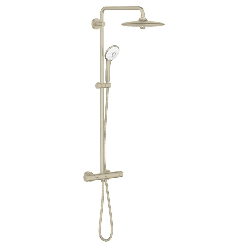 Grohe - 260 CoolTouch Thermostatic Shower System, 1.75 gpm - Brushed Nickel