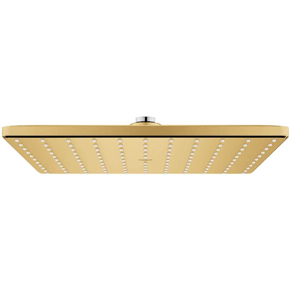 Grohe - 310 Mono Shower Head, 12 - 1 Spray, 1.75 gpm - Brushed Cool Sunrise