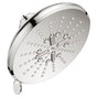 Grohe - Shower Head, 6-1/2 - 3 Sprays, 1.75gpm - Chrome