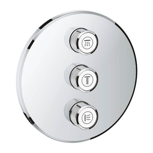 Grohe - Triple Volume Control Trim - Chrome