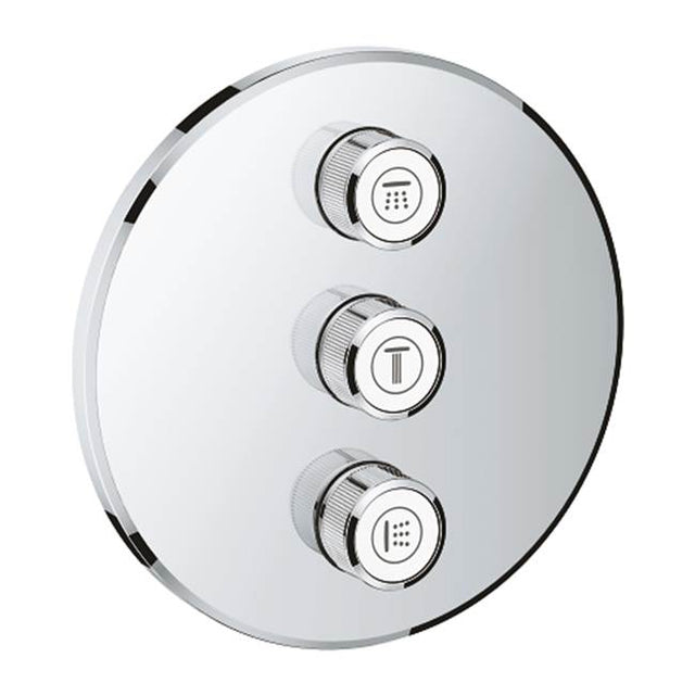 Grohe - Triple Volume Control Trim - Chrome