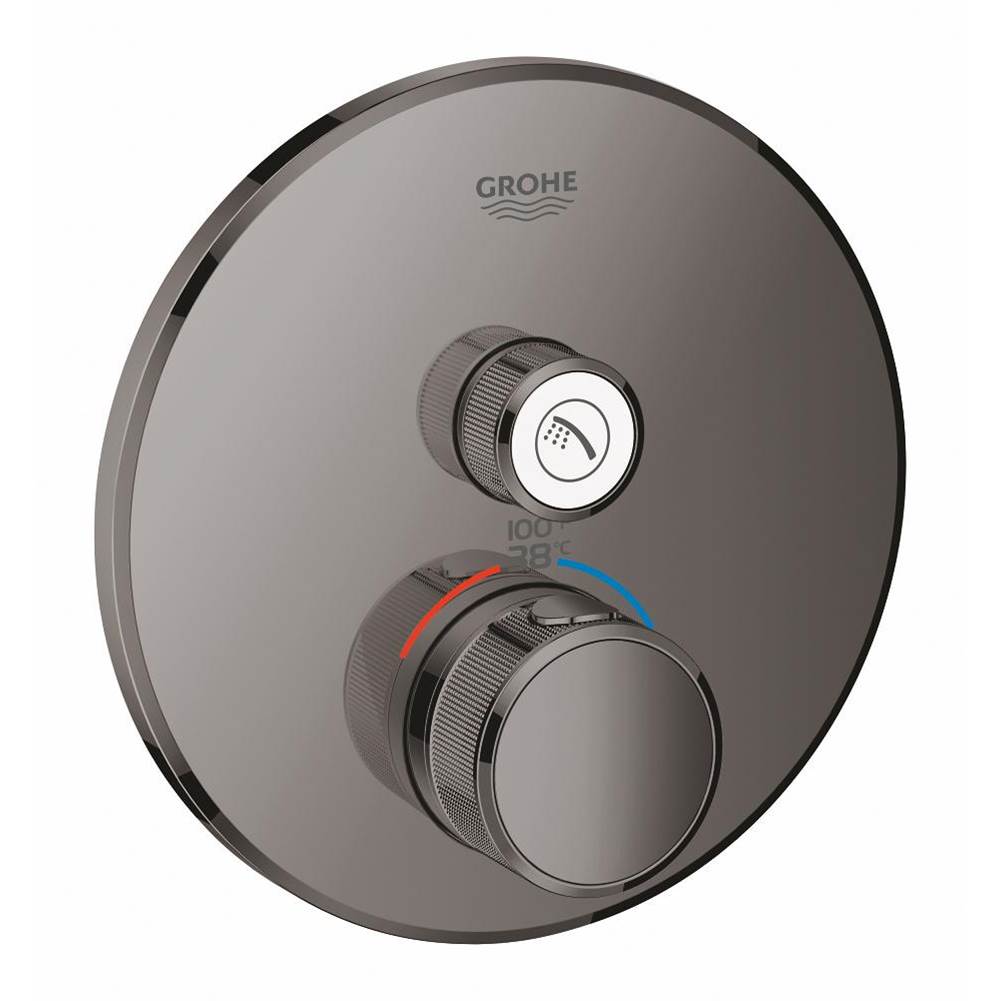 Grohe - Single Function Thermostatic Valve Trim - Hard Graphite