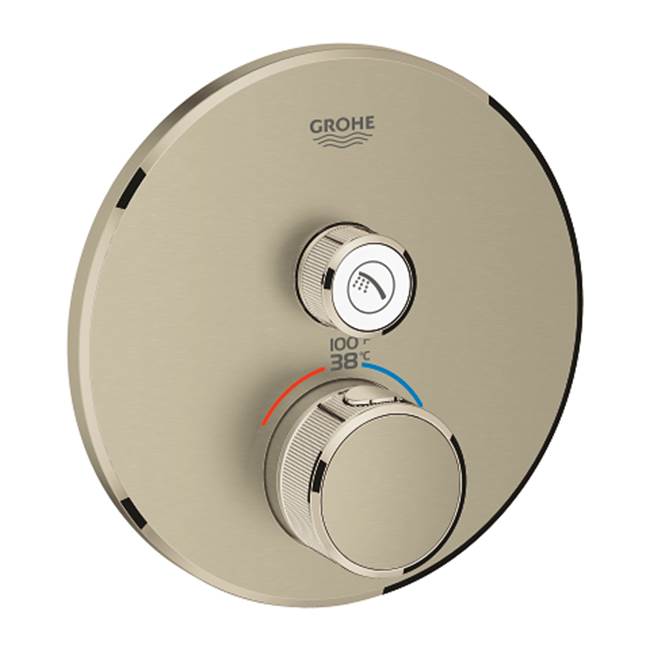 Grohe - Single Function Thermostatic Valve Trim - Brushed Nickel