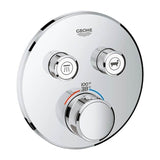 Grohe - Dual Function Thermostatic Valve Trim - Chrome