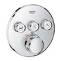 Grohe - Triple Function Thermostatic Valve Trim - Chrome