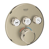 Grohe - Triple Function Thermostatic Valve Trim - Brushed Nickel