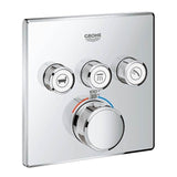 Grohe - Triple Function Thermostatic Valve Trim - Chrome