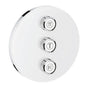 Grohe - Triple Volume Control Trim - Moon White