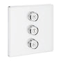 Grohe - Triple Volume Control Trim - Moon White