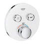Grohe - Dual Function Thermostatic Valve Trim - Moon White