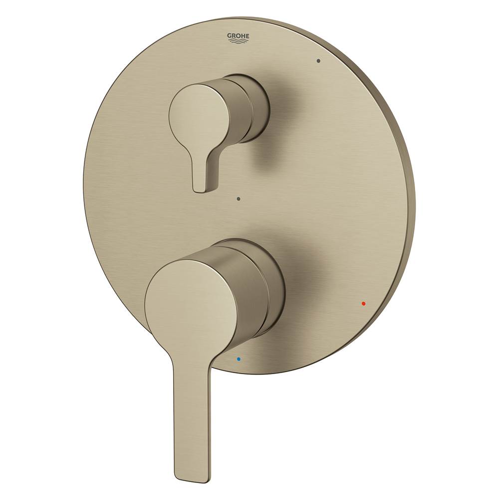 Grohe - LINEARE PRESSURE BALANCE VALVE TRIM WITH 2-WAY DIVERTER WITH CARTRIDGE - Brushed Nickel
