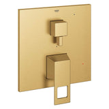 Grohe - EUROCUBE PRESSURE BALANCE VALVE TRIM WITH 2-WAY DIVERTER WITH CARTRIDGE - Brushed Cool Sunrise