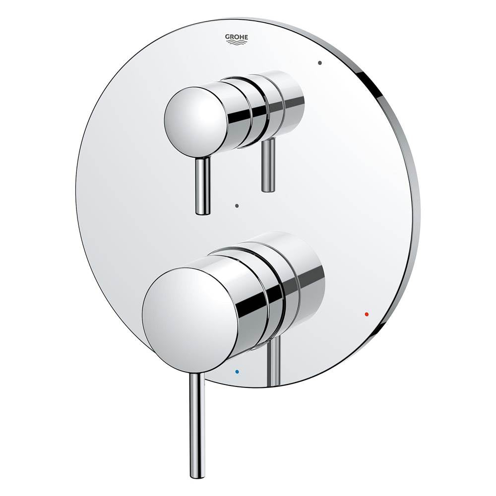 Grohe - TIMELESS PRESSURE BALANCE VALVE TRIM WITH 2-WAY DIVERTER WITH CARTRIDGE - Chrome