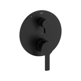 Grohe - LINEARE PRESSURE BALANCE VALVE TRIM WITH 3-WAY DIVERTER WITH CARTRIDGE - Matte Black