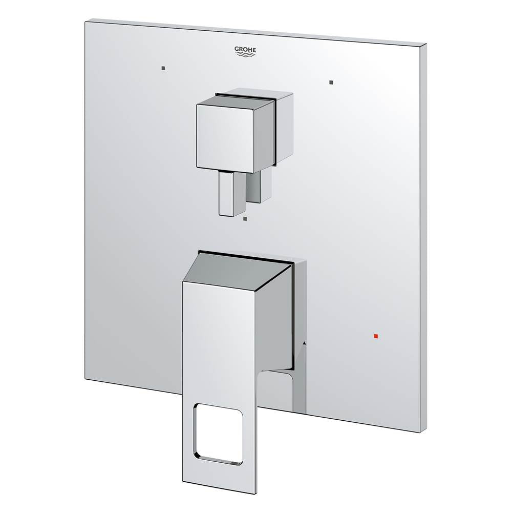 Grohe - EUROCUBE PRESSURE BALANCE VALVE TRIM WITH 3-WAY DIVERTER WITH CARTRIDGE - Chrome