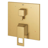 Grohe - EUROCUBE PRESSURE BALANCE VALVE TRIM WITH 3-WAY DIVERTER WITH CARTRIDGE - Brushed Cool Sunrise
