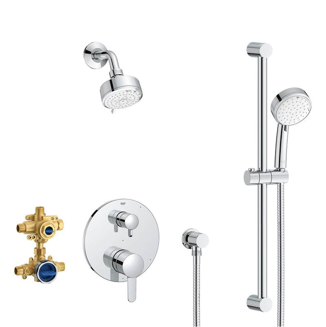 Grohe - COSMOPOLITAN PRESSURE BALANCE SHOWER SET - Chrome