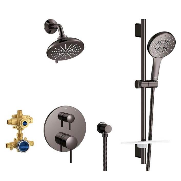 Grohe - TIMELESS PRESSURE BALANCE SHOWER SET - Hard Graphite