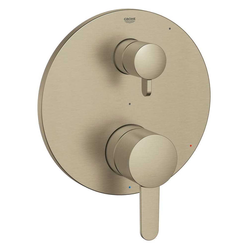 Grohe - COSMOPOLITAN PRESSURE BALANCE VALVE TRIM WITH 2-WAY DIVERTER WITH CARTRIDGE - Brushed Nickel