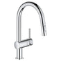 Grohe - Minta Single-Handle Pull-Down Kitchen Faucet Dual Spray 1.75 GPM - Chrome