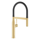 Grohe - Single-Handle Semi-Pro Dual Spray Kitchen Faucet 1.75 GPM - Brushed Cool Sunrise