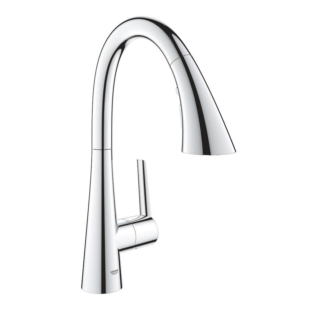 Grohe - Single-Handle Pull Down Triple Spray Bar Faucet  1.75 GPM - Chrome