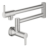 Grohe - 2-Handle Wall Mount Pot Filler - Supersteel