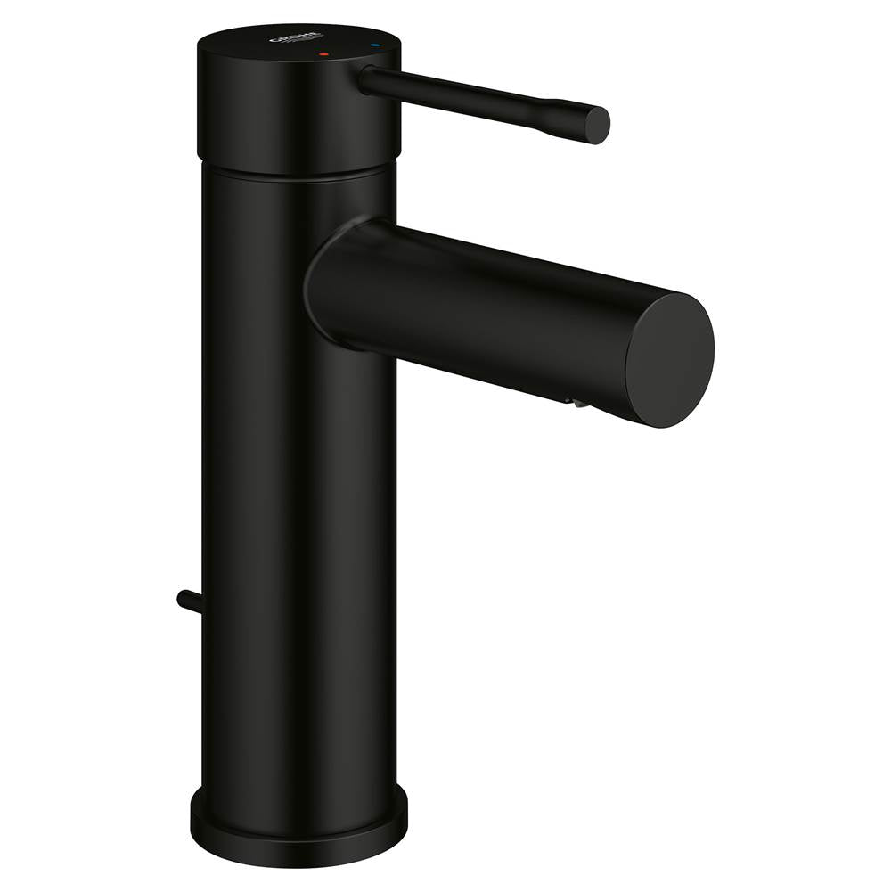 Grohe - Single Hole Single-Handle S-Size Bathroom Faucet 1.2 GPM - Matte Black