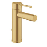 Grohe - Single Hole Single-Handle S-Size Bathroom Faucet 1.2 GPM - Brushed Cool Sunrise