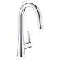 Grohe - Single-Handle Pull Down Kitchen Faucet Dual Spray 1.75 GPM - Chrome