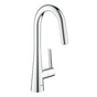 Grohe - Single-Handle Pull Down Dual Spray Prep Faucet 1.75 GPM - Chrome