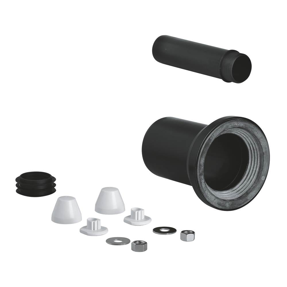 Grohe - Wall Carrier Toilet Inlet And Outlet Connecting Set - Black