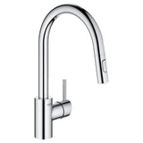 Grohe - Concetto Single-Handle Pull-Down Kitchen Faucet Dual Spray 1.75 GPM - Chrome
