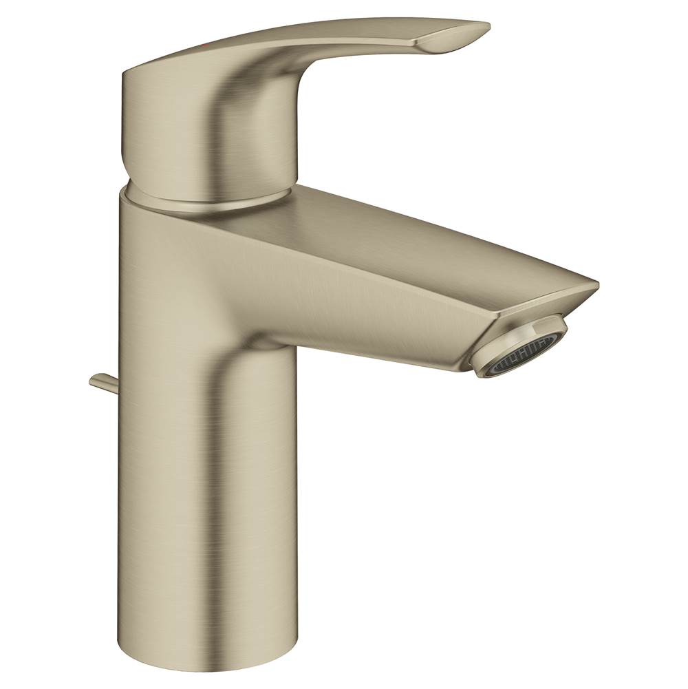 Grohe - Single Hole Single-Handle S-Size Bathroom Faucet 1.2 GPM - Brushed Nickel