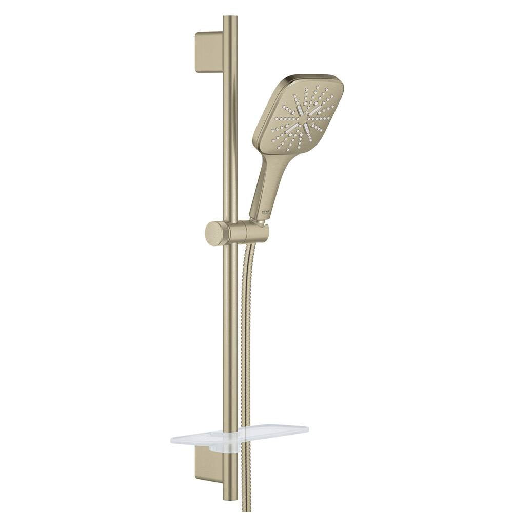 Grohe - 24 Shower Slide Bar Kit - 3 Sprays, 1.75 gpm - Brushed Nickel