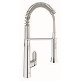 Grohe - K7 Medium Single-Handle Semi-Pro Dual Spray Kitchen Faucet 1.75 GPM - Chrome
