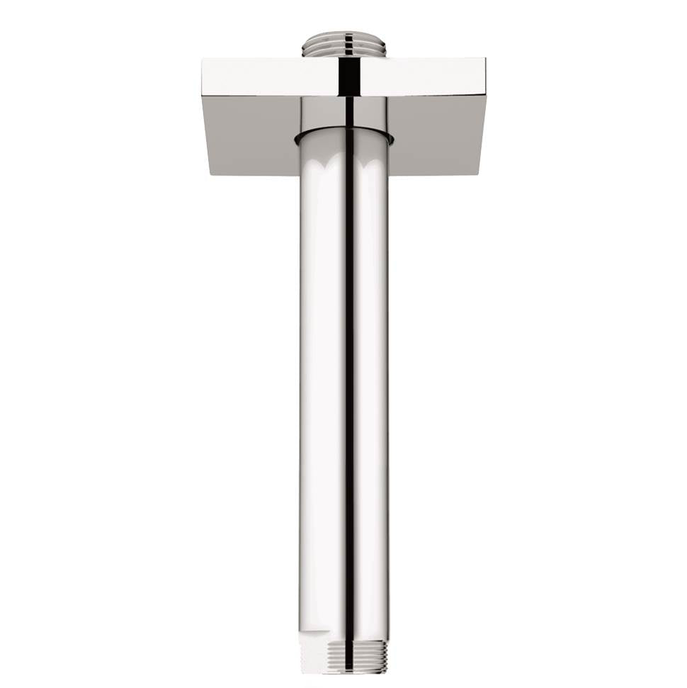 Grohe - 6 Ceiling Shower Arm With Square Flange - Chrome